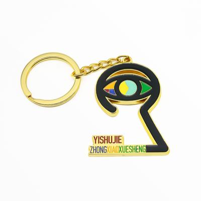 China Cheap Eco-friendy 2d manufacturers metal custom enamel key chain 3d hard gold plated key chain / for sale