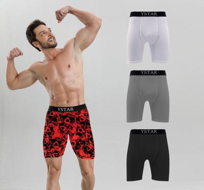 China Best Quality Cotton Underwear Custom Logo Antibacterial Boxer Brief For Men With Private Men Underwear Logo for sale