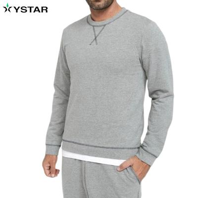 China Mens Fleece Pajamas Set Breathable Cotton / Winter Pajamas Mens Sleepwear Polyester Long Sleeve Sleep Set for sale