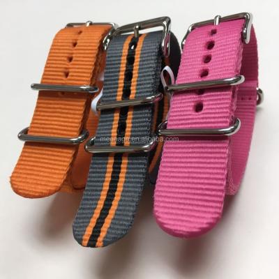 China High Quality Ballistic Cloth Wrist Strap 14mm Nylon Watch Belt NATO Band for sale