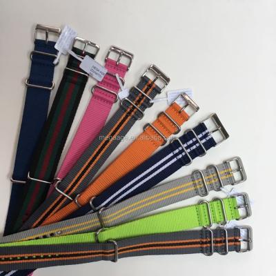 China Comfortable fabric 22mm nato strap colorful nylon wrist band band. for sale