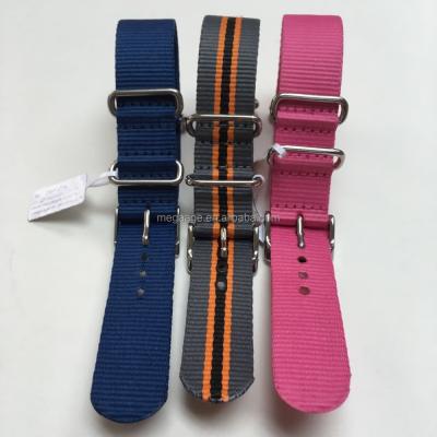 China Watch Band 2022 Nylon 20mm NATO Strap Watch Belt NATO Strap 14mm 16mm 18mm Fabric Watch Band for sale