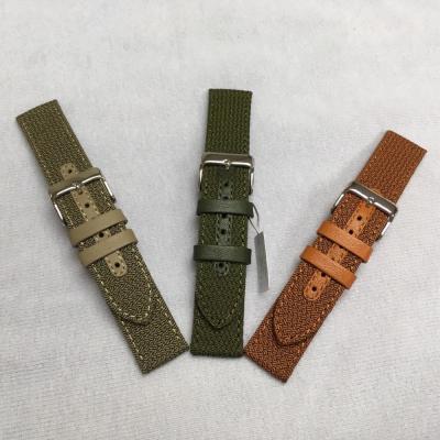 China 2021 leather new food grade bulk perlon interchangeable watch strap for sale