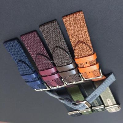 China Wholesale high quality custom made perlon strap leather cheap watch for sale