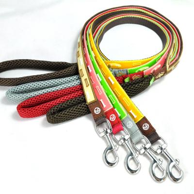 China Accessories Breathable Nylon Woven With Rubberized Pet Leash for sale