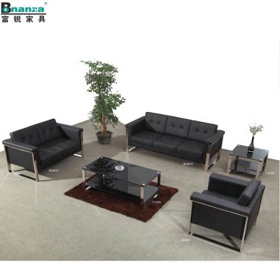 China 854#2019 modern made in china office lobby sofa furniture leather sofa for modern office for sale