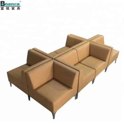 China 2020 Customized 7 seater leather sectional sofa tufted furniture 8 set 8 seater for modern office for sale