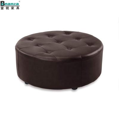 China OT-003black modern round modern velvet upholstered ornate stool for living room for sale