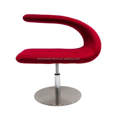 China Hotel Chair 3602F# Hotel Bedroom New Design Red Fabric Modern Design Chair for sale