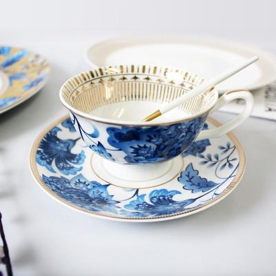 China Viable Wholesale Porcelain Cup And Saucer Reusealbe Ceramic Coffee Cup for sale