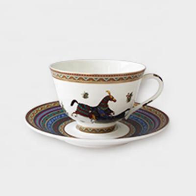 China Sustainable China Supplier Porcelain Coffee Cup And Saucer Sets for sale