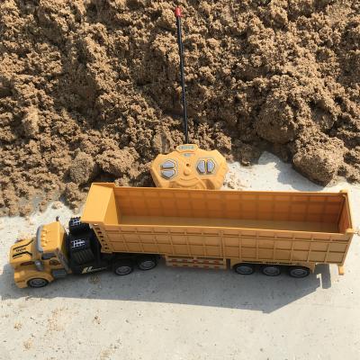 China Remote Control Car Remote Control Dump Truck Toy Trucks RC Model Building Electronic Children's Electric Cars Trailer for sale