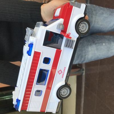 China RC model Kids police car ambulance toys cars simulation rescue vehicle rc rescue service truck Easter gift children remote control kit for sale