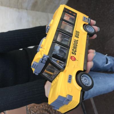 China RC model rc school bus yellow bus car vehicles remote control opening doors toys with light rc truck for kids rc car door opening toys for sale