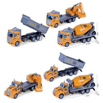 China Construction Dump Truck Mixer Loader Excavator Toys Trucks For Pulling Out Car Vehicle Engineering Cars Toddler Toys Children Vehicle Toys 20.5*5.5*9cm for sale