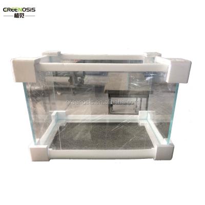 China Greenosis Viable Marine Aquarium Sprayed Back Black Ultra Clear Aquarium Tank for sale