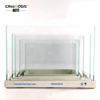 China Viable Greenosis Different Sizes Nested Fish Tank Aquarium Fish Tank Ultra Clear Glass Set for sale