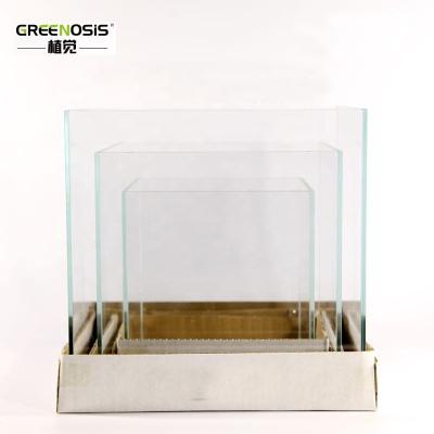 China Greenosis Viable Ultra Clear Factory Price Types All Glass Aquarium Customized 5 in 1 Glass Aquarium for sale