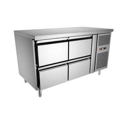 China Commercial Single-temperature Kitchen Under Counter Fridge Workbench Fridge With Drawers Use For Kitchen for sale