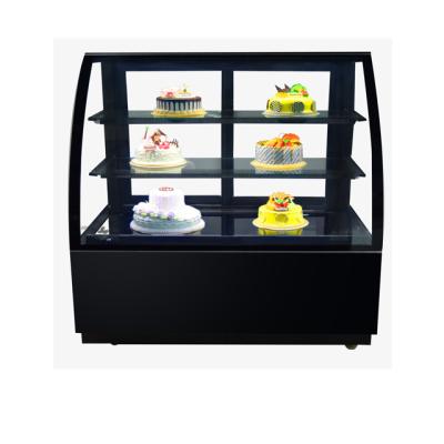 China Single-temperature Stainless Steel Cake Fridge Showcase Refrigerator Cake Bakery Showcase for sale