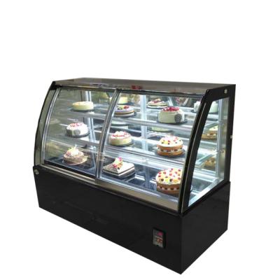 China 1200mm Length Bakery Display Cake Refrigerator Cabinet Single-temperature Cake Showcase With Marble Base for sale