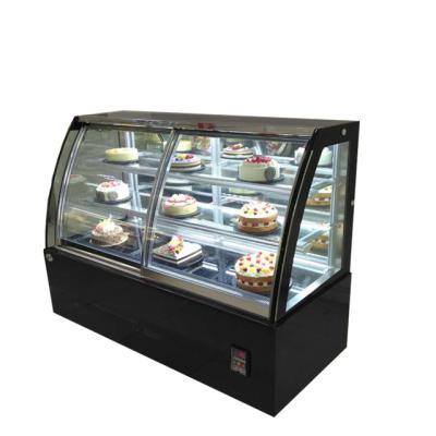 China Single-temperature 1200 mm length bakery display cake cabinet cake cooler showcase with marble base for sale