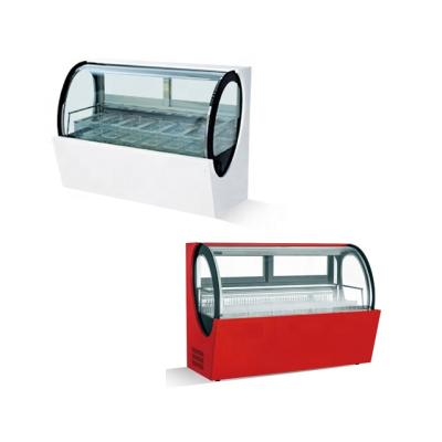 China New Single-Temperature Design Ice Cream Freezer Display Showcases / Display Cabinet for sale