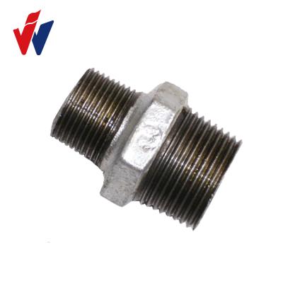 China Oil FIG No.280 Galvanized Malleable Iron Hex Nipples Pipe Fittings for sale