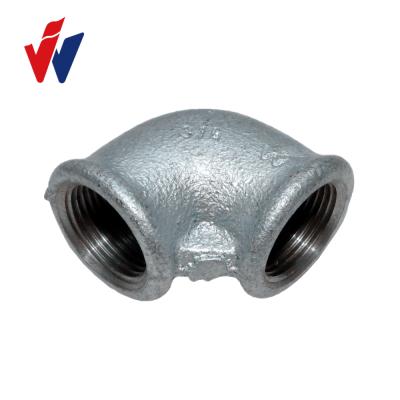 China Malleable Iron Malleable Iron Pipe Fitting Ribs Beaded Threads Elbow for sale