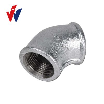 China Malleable Iron Hot Dipped Galvanized Bend M.I Fittings for sale