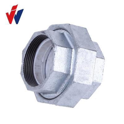 China Connect Pipes 330 Plate Seat Unions Hot Galvanized Malleable Iron Pipe Fittings for sale