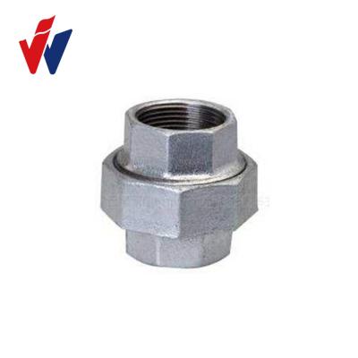 China High quality steam pipe joining lines hot dipped galvanized malleable cast iron pipe fittings 330/340 union for sale