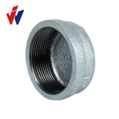 China Construction Fig No.301 Malleable Iron Baked Galvanized Pipe Fittings Cap for sale