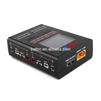 China Standard Battery Micro DC/USB 1S Lipo Multi Ports Battery Charger With Colorful Screen Display for sale