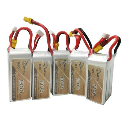 China Toys Battery 22.2V 6S 1300mAh 100C LiPo with XT60 for sale