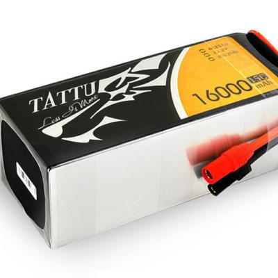 China Battery Pack TATTU 22.2V 6S 16000mAh 15C LiPO Battery Burst 30C for Big Charging Multirotor FPV Drone Hexacopter Octocopter for sale