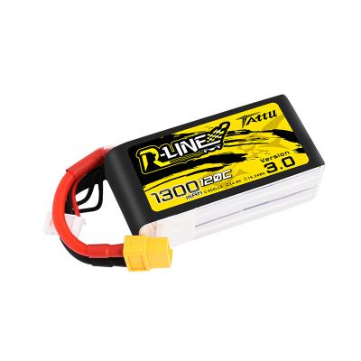 China Digital Products TATTU R-Line Version 3.0 V3 1300mAh 120C 14.8V Lipo Battery with XT60 Plug for FPV Racing Drone Quadcopter for sale