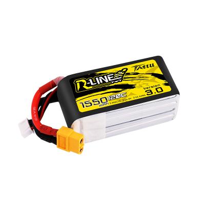 China TATTU 14.8V 120C 4S 1550mAh Lipo Battery with XT60 Plug FPV Racing Drone RC Quadcopter 1550mAh for sale