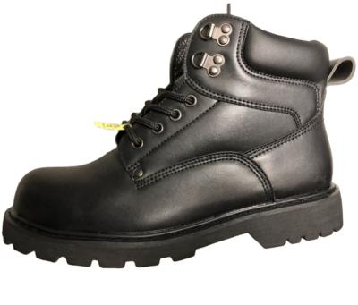 China EVA Factory wholesale cemented construction black PU STEEL TOE fashionable men work safety shoes for sale