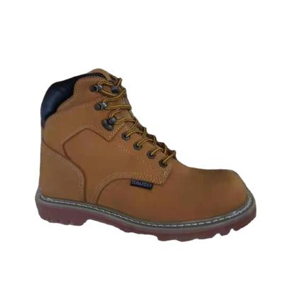 China Factory wholesale high quality brown nubuck construction Goodyear fashionable men's shoes fashionable mens workboots for sale