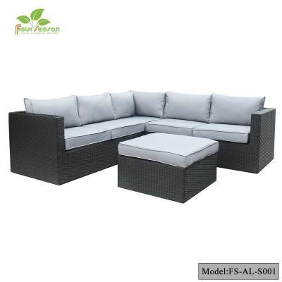 China 2019 Garden Furniture Set FS 3PC Wicker Rattan Sofa Set for sale