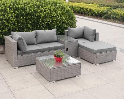 China Garden Sofa Rattan Garden Sofa With Storage Coffee Table for sale