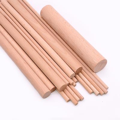 China Custom Supply from Europe High Quality Ash Beech Wood Round Sticks for Art Project for sale