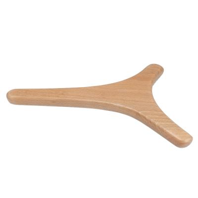 China Beech Wood Drainage Gua Sha Lymphatic Therapy Massage Tools for sale