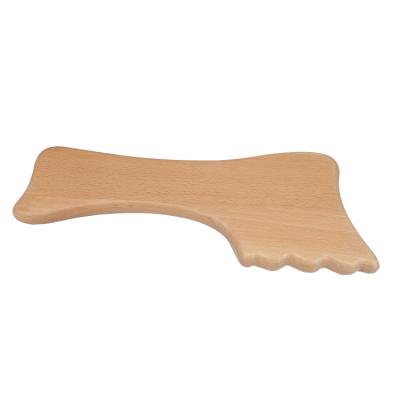 China Beech Wooden Gua Sha Plants Anti Cellulite Massage Tools for sale