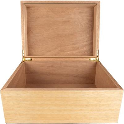 China Custom Recyclable Unfinished Wooden Box Recyclable Custom Unfinished Wood Gift Stationery Storage Box Crafts Jewelry Packaging Boxeswooden Flip Pencil Box for sale