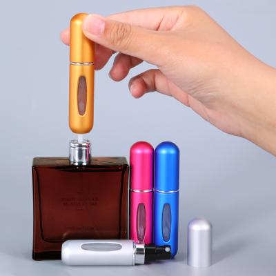 China Gift & Craft 5ml Portable Travel Eco-friendly Mini Container Aluminum Refillable Perfume Spray Bottles Empty Cosmetic Bottle for sale