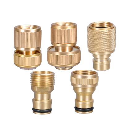 China Garden Water Connectors Nipple Brass Pipe Hydraulic Brake Hose Pipe Fittings Adapter Copper Unions Steel Connector for sale