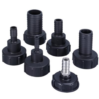 China Plastic Garden Water IBC Connectors Adapter With S60*6 To1/2