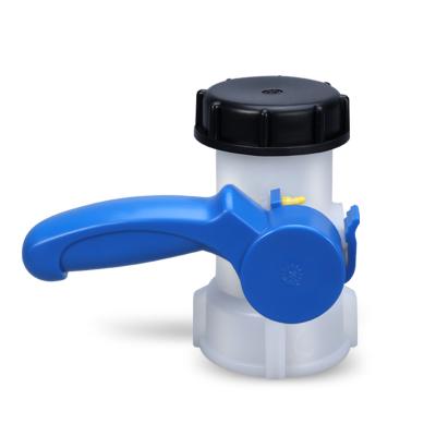 China Garden Accessories UMETASS DN40 62MM Plastic Butterfly Valve For IBC Tank Container for sale